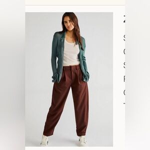 Free People Zoey Brown Women's Trousers
